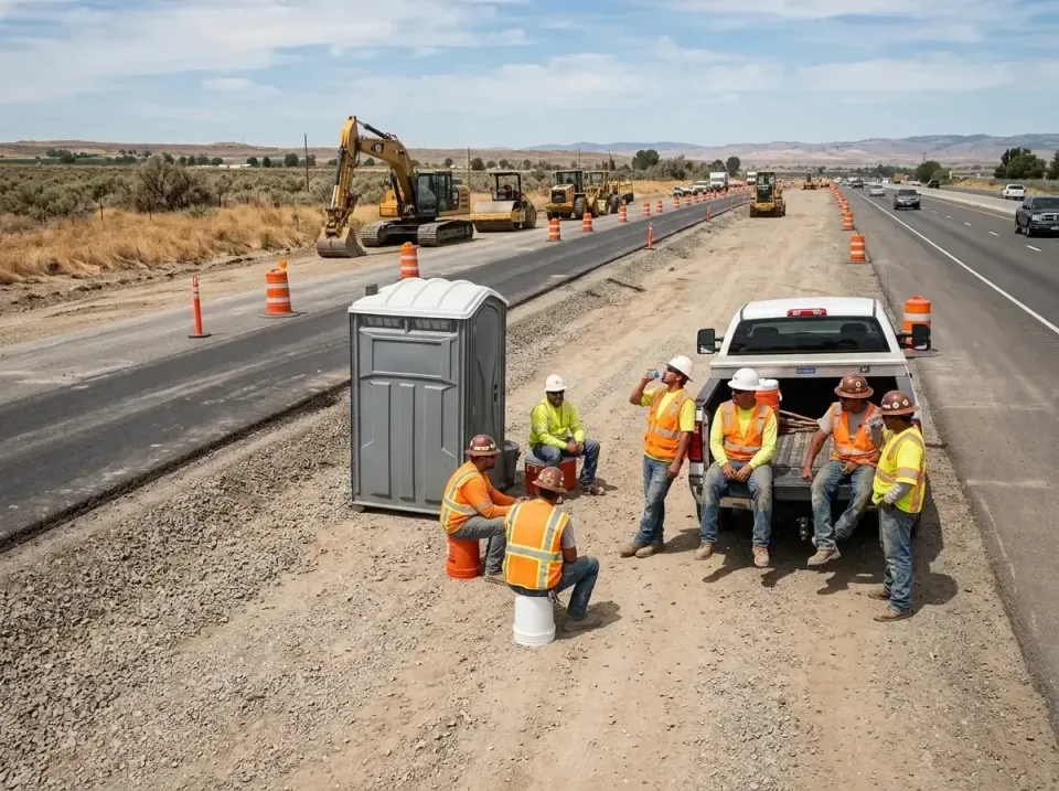 highway-road-construction-crew-007 — frequently asked questions, Porta Potty and Restroom Rentals in Four Bridges, OH
